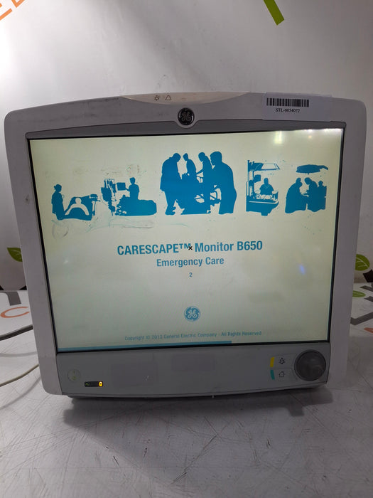 GE Healthcare Carescape B650 Patient Monitor