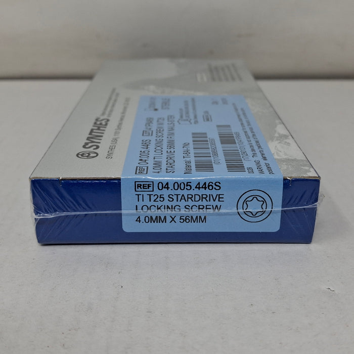 Synthes, Inc. 04.005.446S 4.0mm TI Locking Screw w/ T25 Stardrive 56mm F/IM Nail