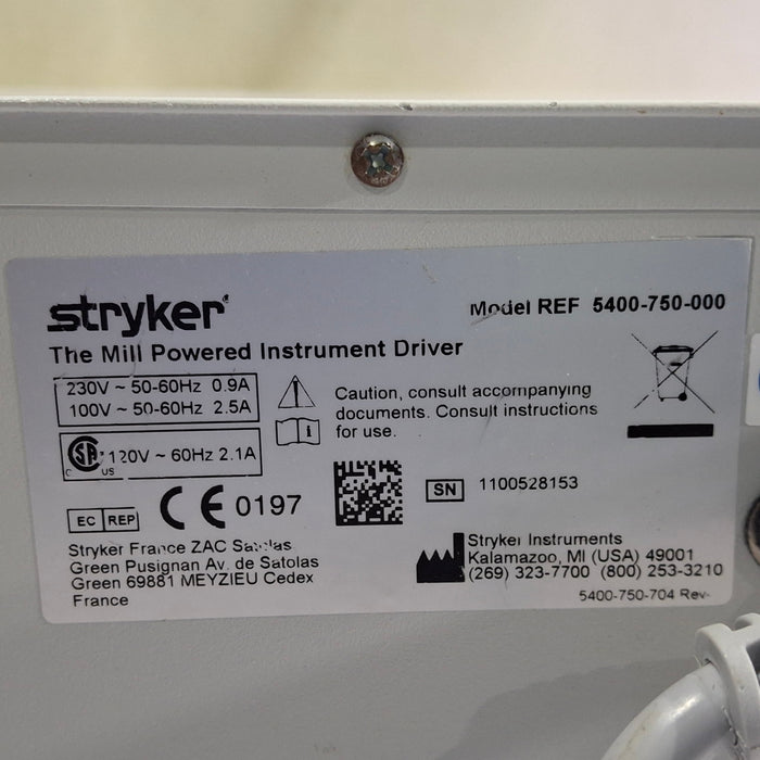 Stryker The Mill Powered Instrument Driver