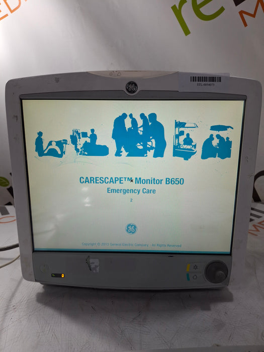 GE Healthcare Carescape B650 Emergency Care Patient Monitor