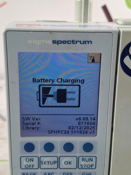 Baxter Sigma Spectrum 6.05.14 with B/G Battery Infusion Pump