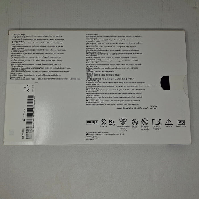 Covidien SYM1510 Symbotex Composite Mesh, 15cm x 10cm