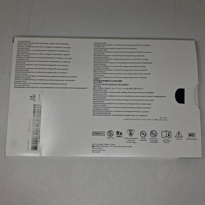 Covidien SYM1510 Symbotex Composite Mesh, 15cm x 10cm