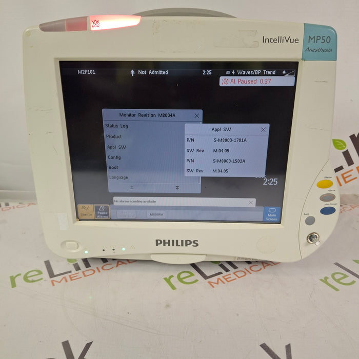 Philips IntelliVue MP50 - Anesthesia Patient Monitor