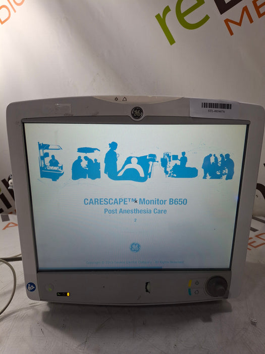 GE Healthcare Carescape B650 Post Anesthesia Care Patient Monitor