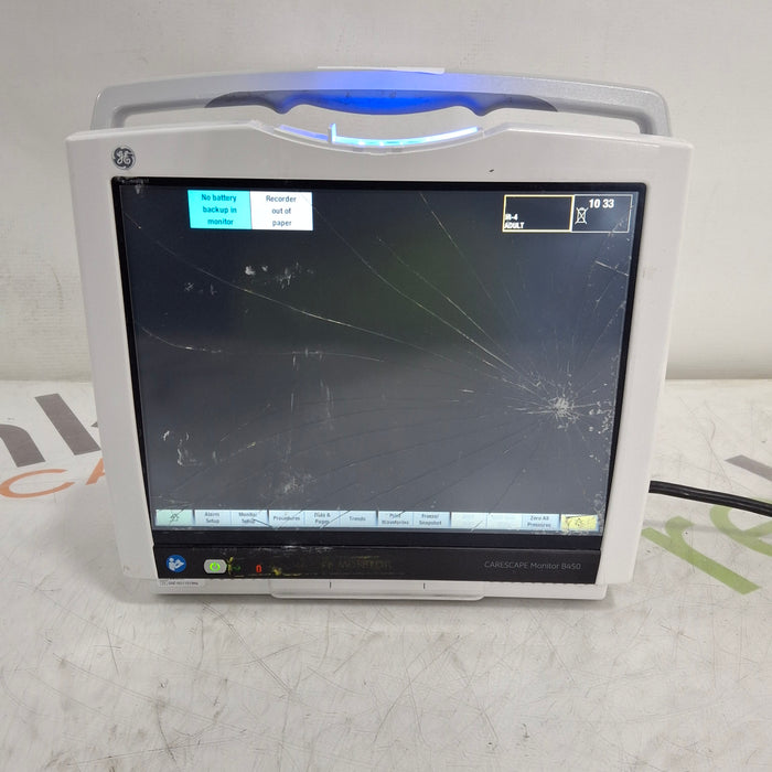GE Healthcare Carescape B450 Critical Care Patient Monitor