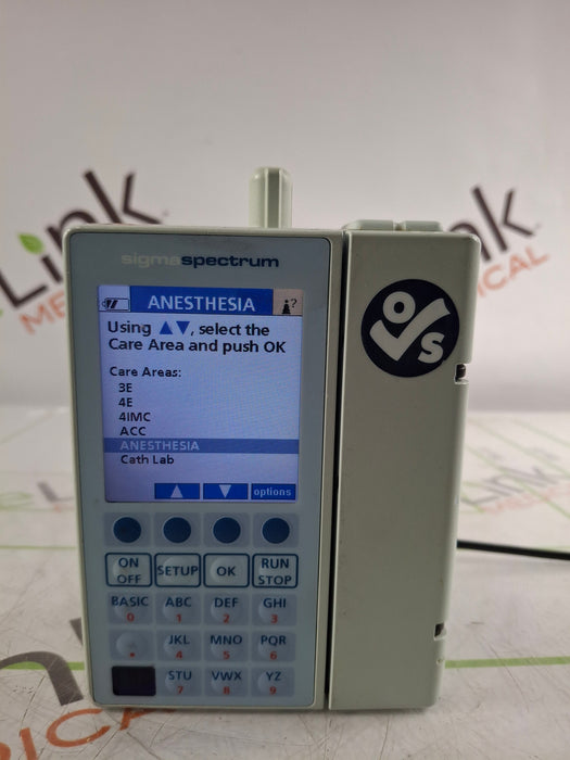 Baxter Sigma Spectrum 6.05.14 with B/G Battery Infusion Pump