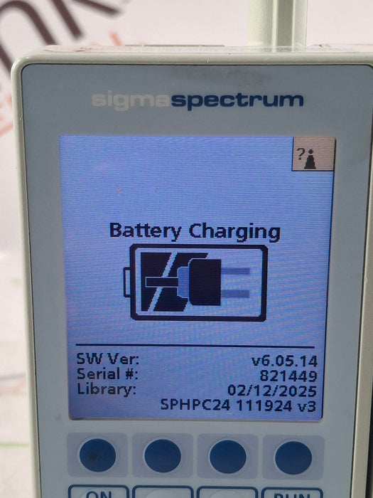 Baxter Sigma Spectrum 6.05.14 with B/G Battery Infusion Pump