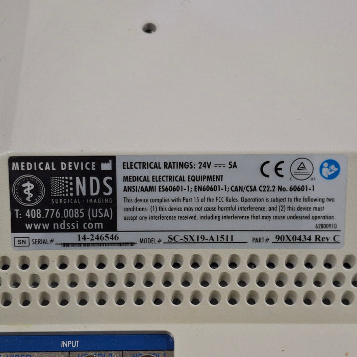 Karl Storz SC-SX19-A1511 Endoscopy NDS Medical Display Monitor