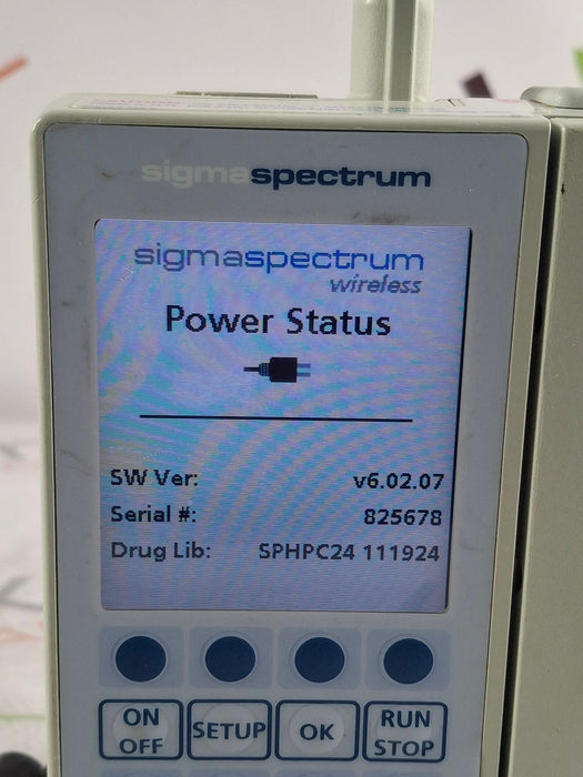 Baxter Sigma Spectrum 6.02.07 with B/G Battery Infusion Pump