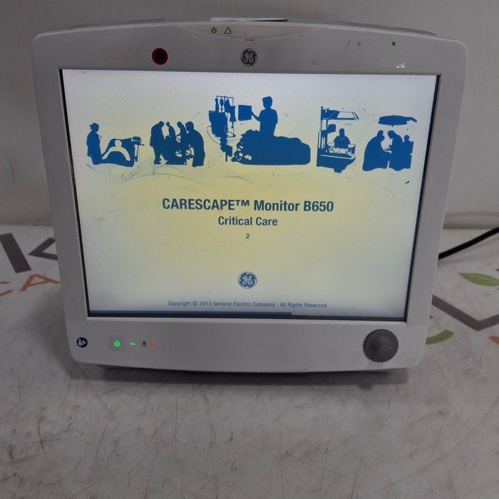 GE Healthcare Carescape B650 Critical Care Patient Monitor