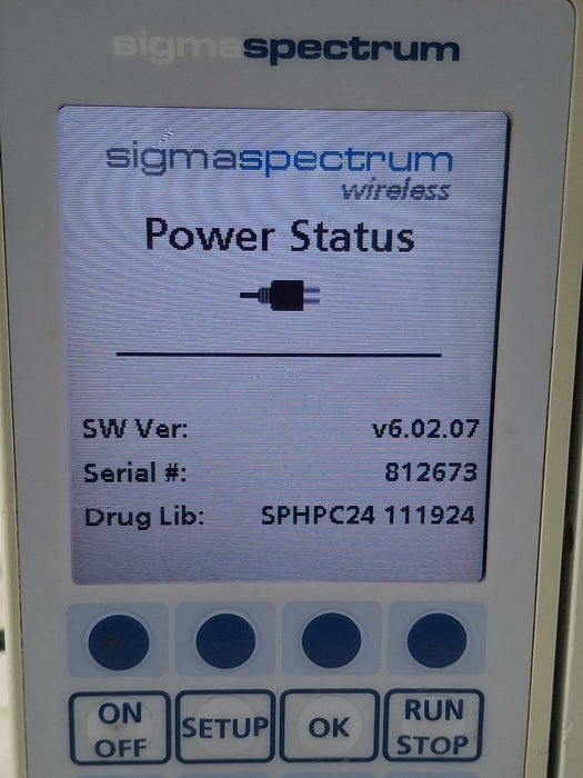 Baxter Sigma Spectrum 6.02.07 with A/B/G/N Battery Infusion Pump