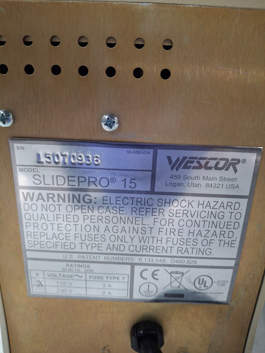 Wescor SlidePro 15 Slide Heater
