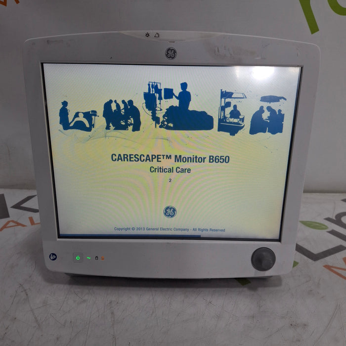 GE Healthcare Carescape B650 Critical Care Patient Monitor