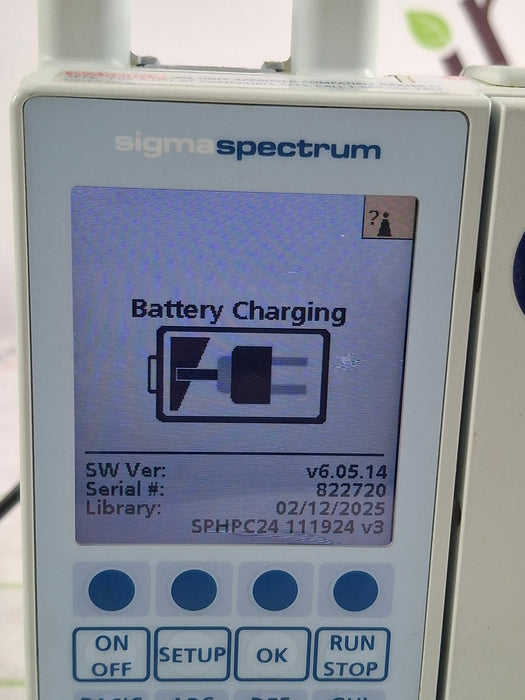 Baxter Sigma Spectrum 6.05.14 with A/B/G/N Battery Infusion Pump