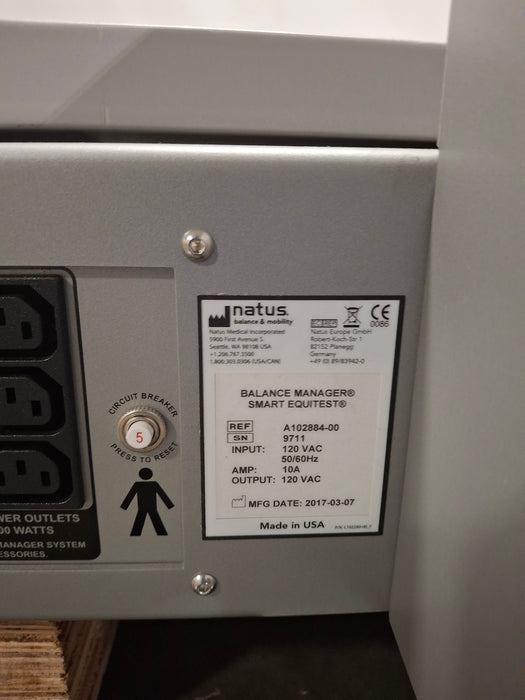 Natus SMART EquiTest Balance Manager System