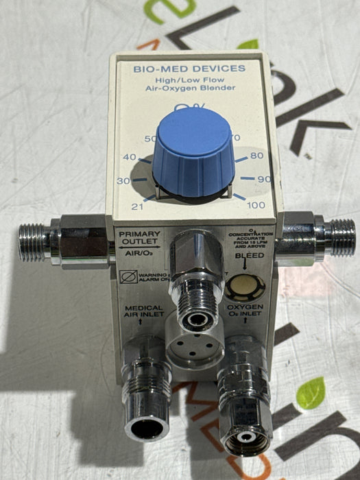 Bio-Med Devices 2004 High/Low Flow Air/Oxygen Blender