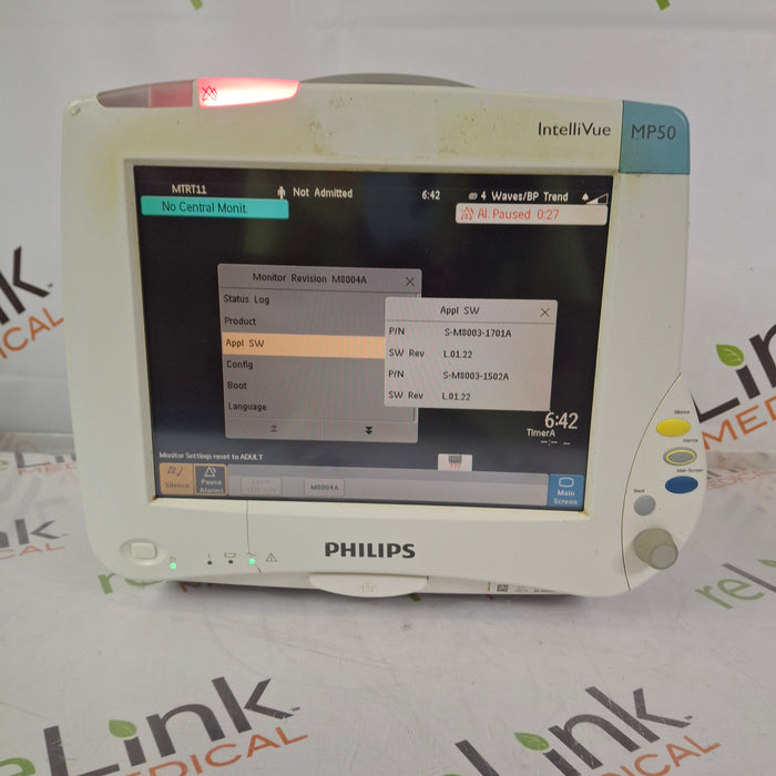 Philips IntelliVue MP50 Patient Monitor