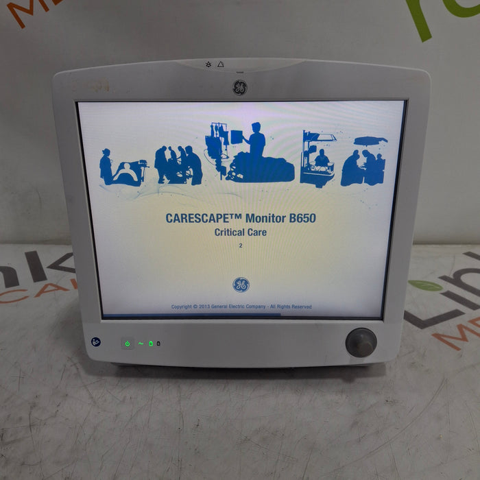 GE Healthcare Carescape B650 Critical Care Patient Monitor