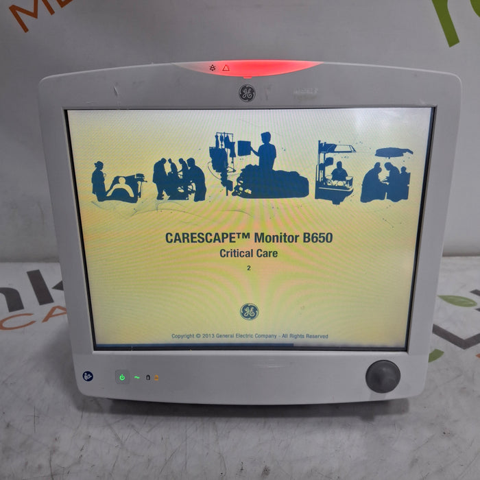 GE Healthcare Carescape B650 Critical Care Patient Monitor