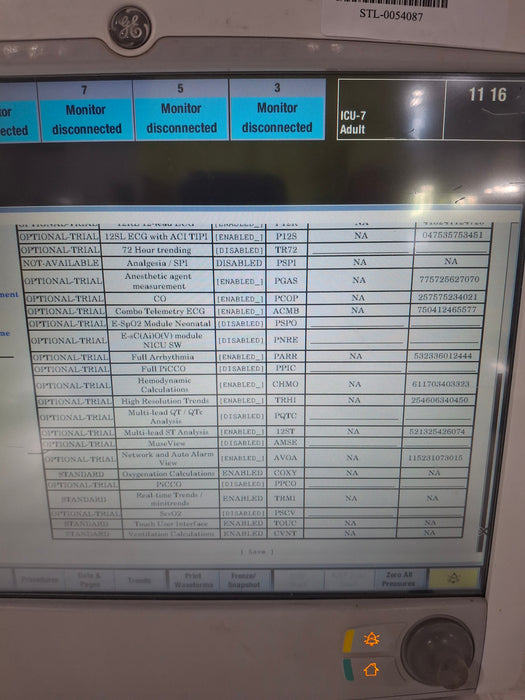 GE Healthcare Carescape B650 Critical Care Patient Monitor