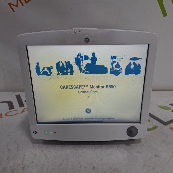 GE Healthcare Carescape B650 Critical Care Patient Monitor