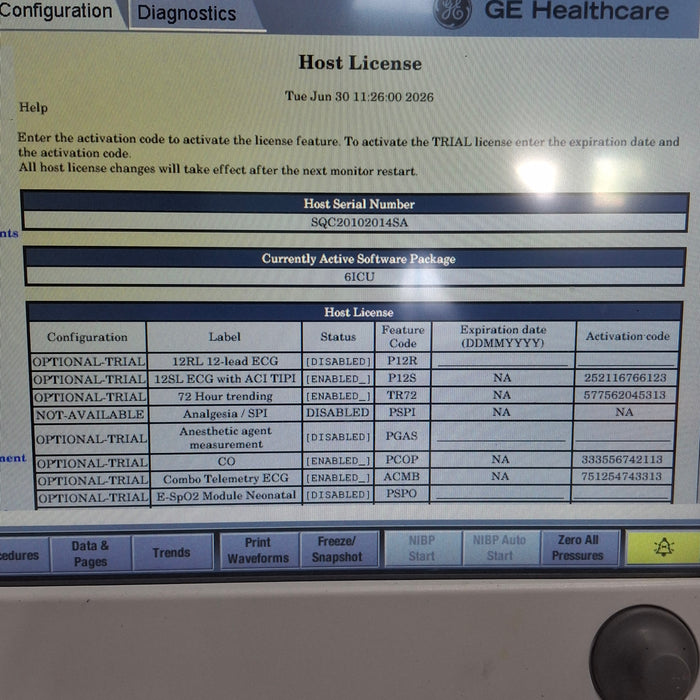 GE Healthcare Carescape B650 Critical Care Patient Monitor
