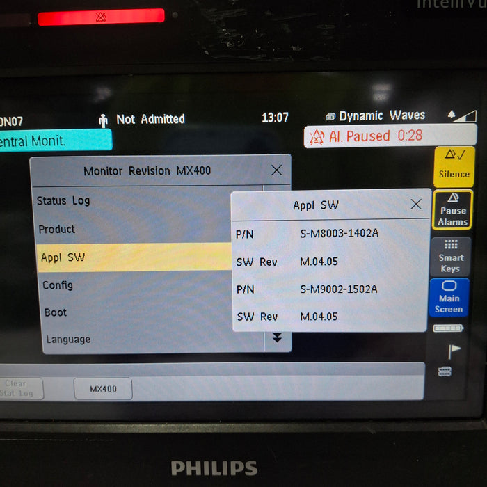 Philips MX400 Portable/Bedside Patient Monitor