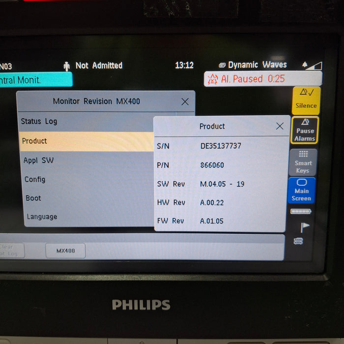 Philips MX400 Portable/Bedside Patient Monitor