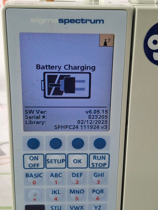 Baxter Sigma Spectrum 6.05.15 with B/G Battery Infusion Pump