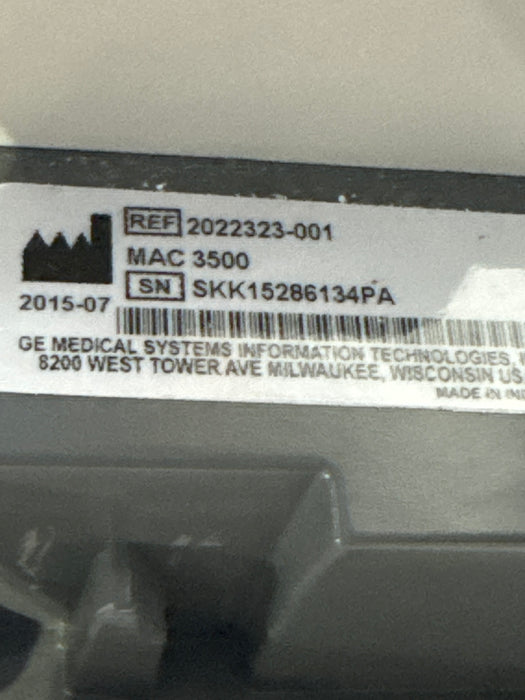 GE Healthcare MAC 3500 ECG