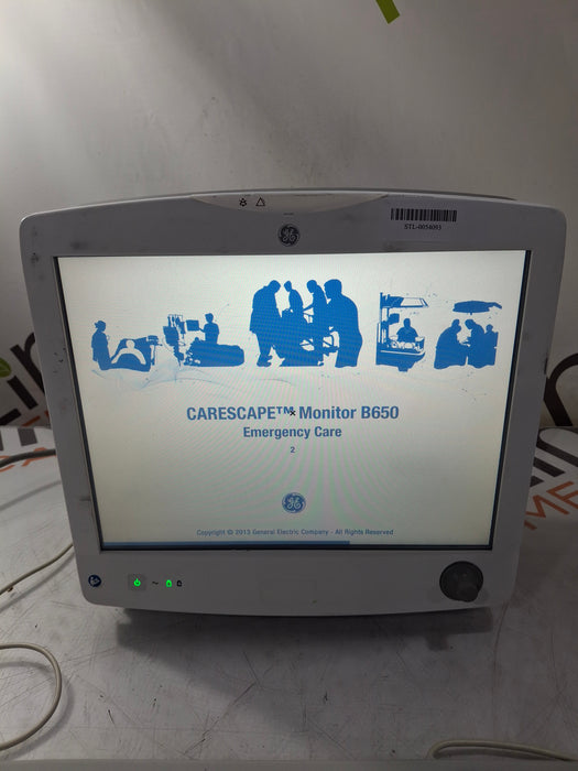 GE Healthcare Carescape B650 Emergency Care Patient Monitor