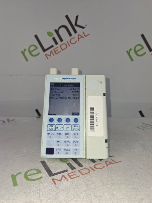 Baxter Sigma Spectrum 6.05.15 with A/B/G/N Battery Infusion Pump