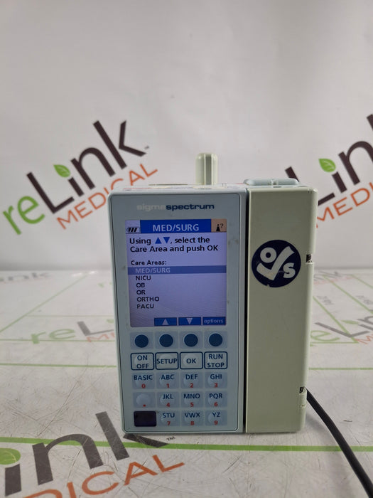 Baxter Sigma Spectrum 6.05.14 with B/G Battery Infusion Pump