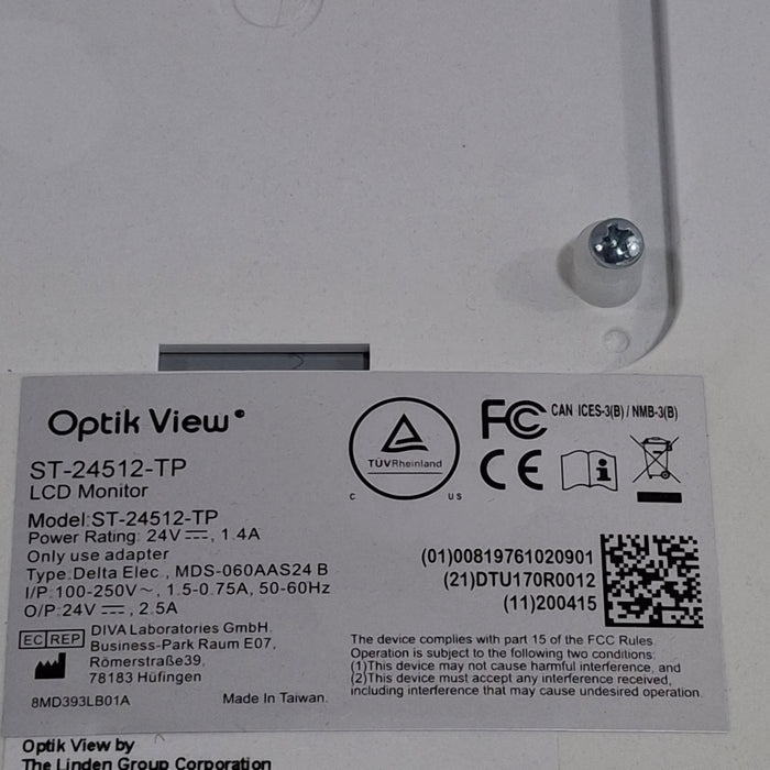Diva Laboratories Optik View LCD Monitor