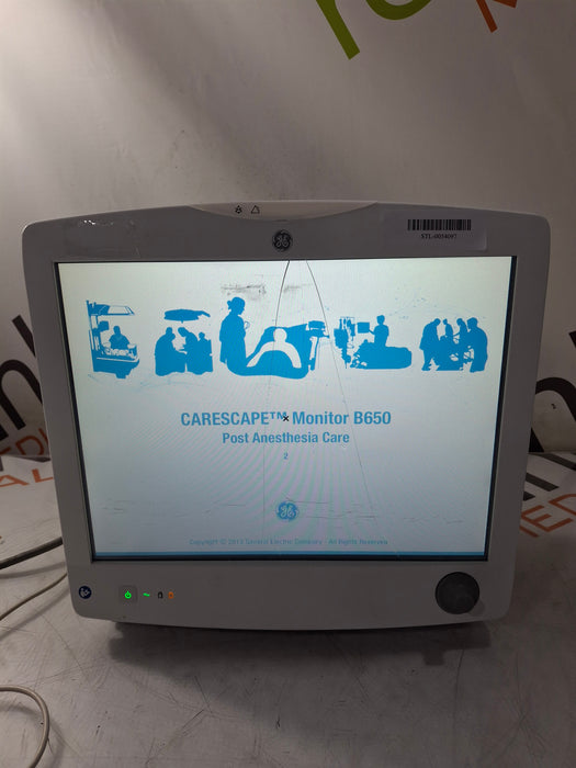 GE Healthcare Carescape B650 Post Anesthesia Care Patient Monitor