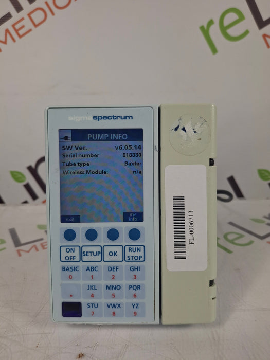 Baxter Sigma Spectrum 6.05.14 without Battery Infusion Pump