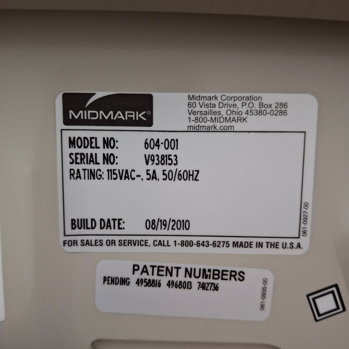 Midmark 604 Manual Examination Table