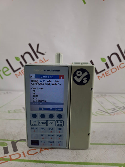 Baxter Sigma Spectrum 6.05.14 with B/G Battery Infusion Pump