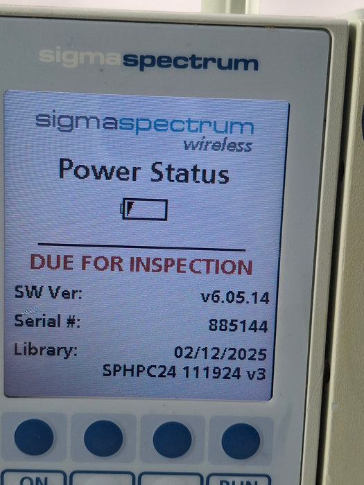 Baxter Sigma Spectrum 6.05.14 with B/G Battery Infusion Pump