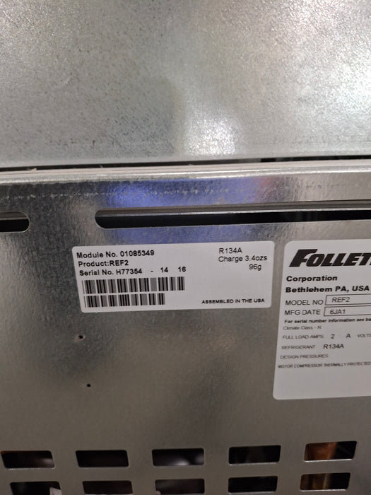 Follett Corp REF2 Medical Grade Counter Top Refridgerator