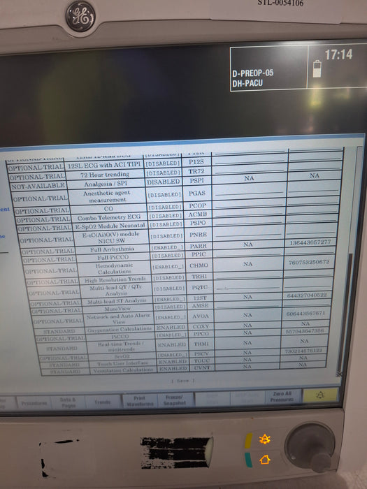 GE Healthcare Carescape B650 Post Anesthesia Care Patient Monitor