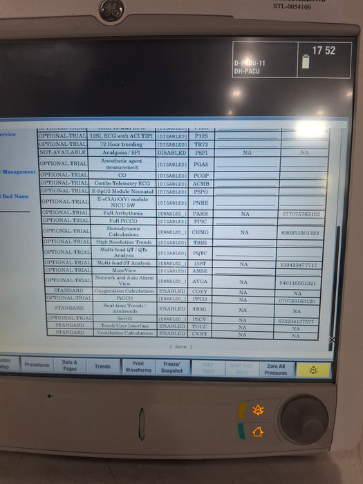 GE Healthcare Carescape B650 Post Anesthesia Care Patient Monitor