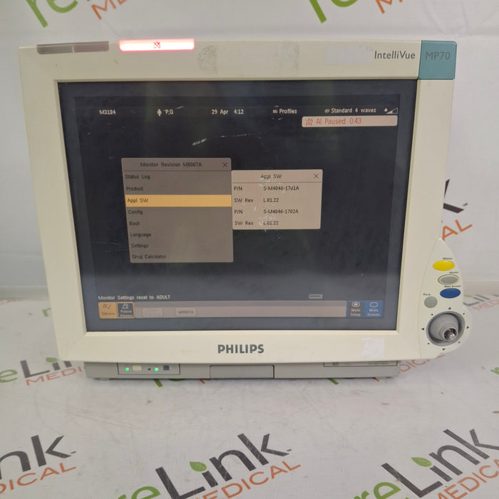 Philips IntelliVue MP70 Patient Monitor