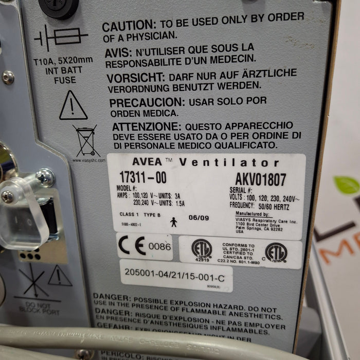 CareFusion Avea Ventilator