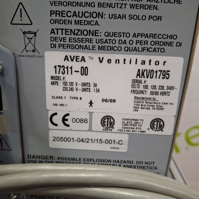 CareFusion Avea Ventilator