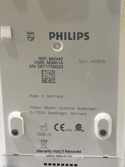 Philips M3001A-A03C06 Masimo SpO2, NIBP, ECG, Temp, IBP MMS Module