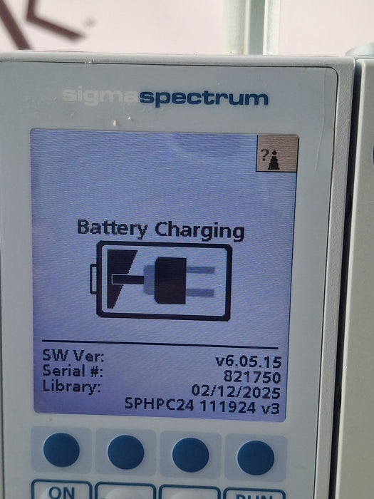 Baxter Sigma Spectrum 6.05.15 with B/G Battery Infusion Pump