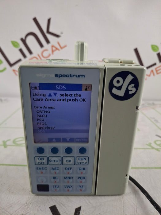 Baxter Sigma Spectrum 6.05.13 with B/G Battery Infusion Pump