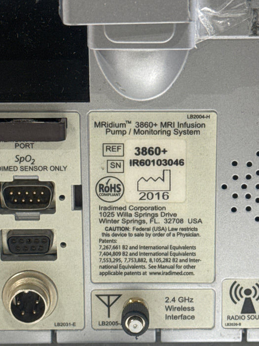 Iradimed MRidium 3860+ w/3861 MRI Infusion Pump